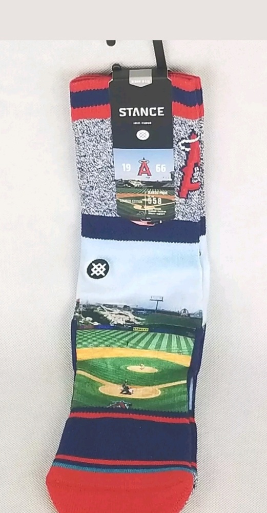 STANCE MLB ANGEL STADIUM BIG A SOCKS SIZE M 6-8.5